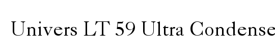 Univers LT 39 ThinUltraCn