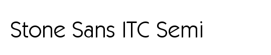 Stone Sans ITC Semi