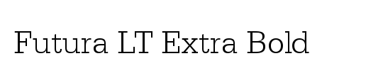 Futura LT ExtraBold