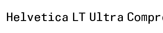 Helvetica LT Compressed