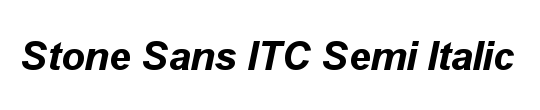 ITC Stone Sans LT