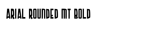 Arial Rounded MT Bold