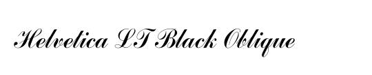 HelveticaNeue LT 95 Black