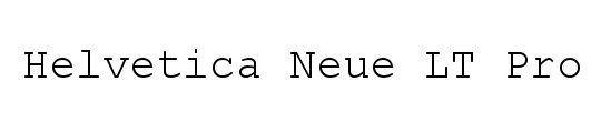 Helvetica Neue