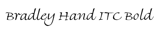 bradley hand bold italic font free download