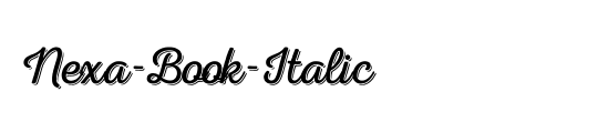 Nexa-XBold-Italic
