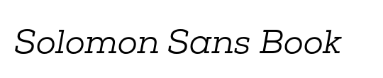 Solomon Sans SemiBold