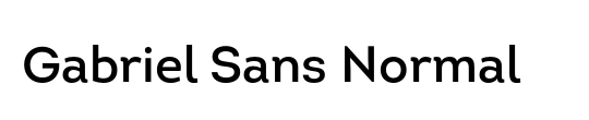 Gabriel Sans Cond Normal Italic