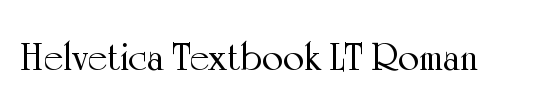 HelveticaTextbook LT Roman