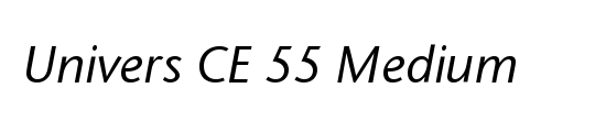 Univers CE 55 Medium