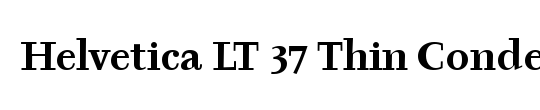 HelveticaNeue LT 37 ThinCn