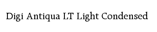 DigiAntiqua LT LightCondensed