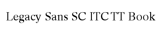 Legacy Sans SC ITC TT