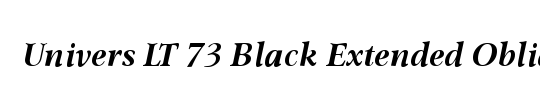 Univers LT 73 BlackExtended