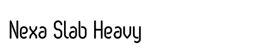 Nexa Slab Heavy Italic