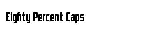 Eighty Percent Caps Outline