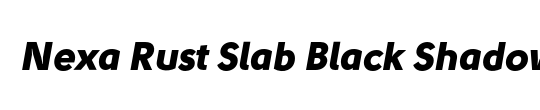 Nexa Slab xBold Italic