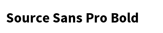 Source Sans Pro Black