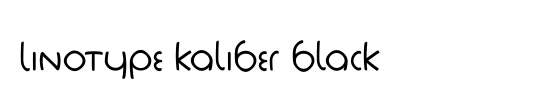 LinotypeKaliber Black