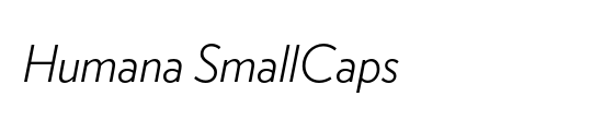Humana SmallCaps
