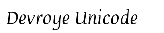 Devroye Unicode