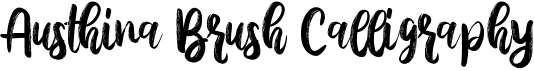 Austhina Brush Calligraphy Scratch