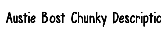 Austie Bost Chunky Description