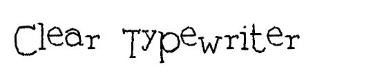 Clear Typewriter