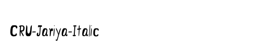 CRU-Jariya-Italic