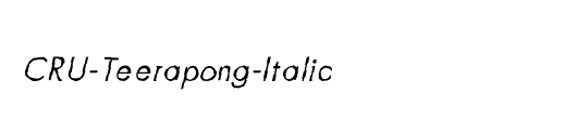 CRU-Teerapong-Italic