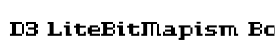 D3 LiteBitMapism Bold-Selif