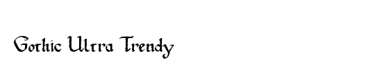 Gothic Ultra Trendy