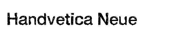 Handvetica Neue