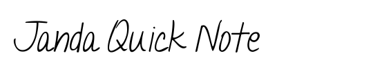 Janda Quick Note