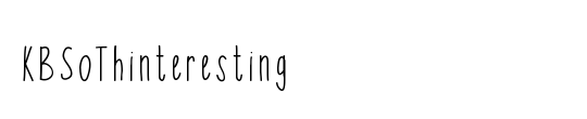 KBSoThinteresting