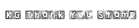 KG Thank You Stamp