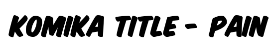 Komika Title - Paint