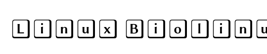 Linux Biolinum Keyboard