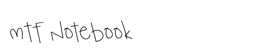 MTF Notebook