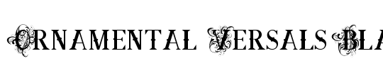 Ornamental Versals Black