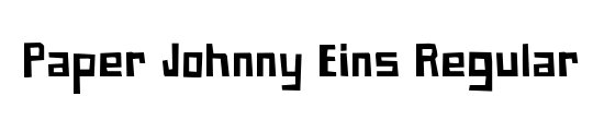 Paper Johnny Eins