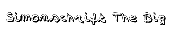 Simonschrift The Big Schaduw