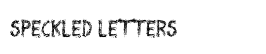 Speckled Letters