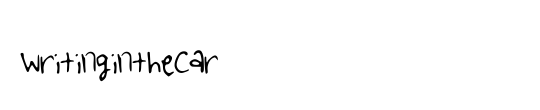 WritingintheCar