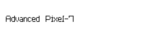 Advanced Pixel-7