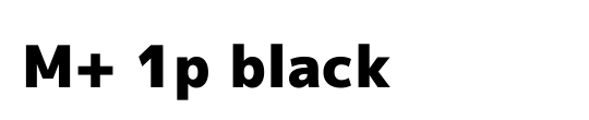M+ 1p black