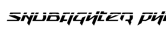 Snubfighter Phaser Italic