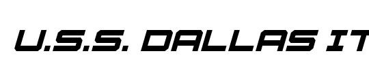 U.S.S. Dallas Italic