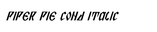 Piper Pie Cond Italic