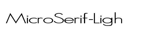 MicroSerif-Ligh